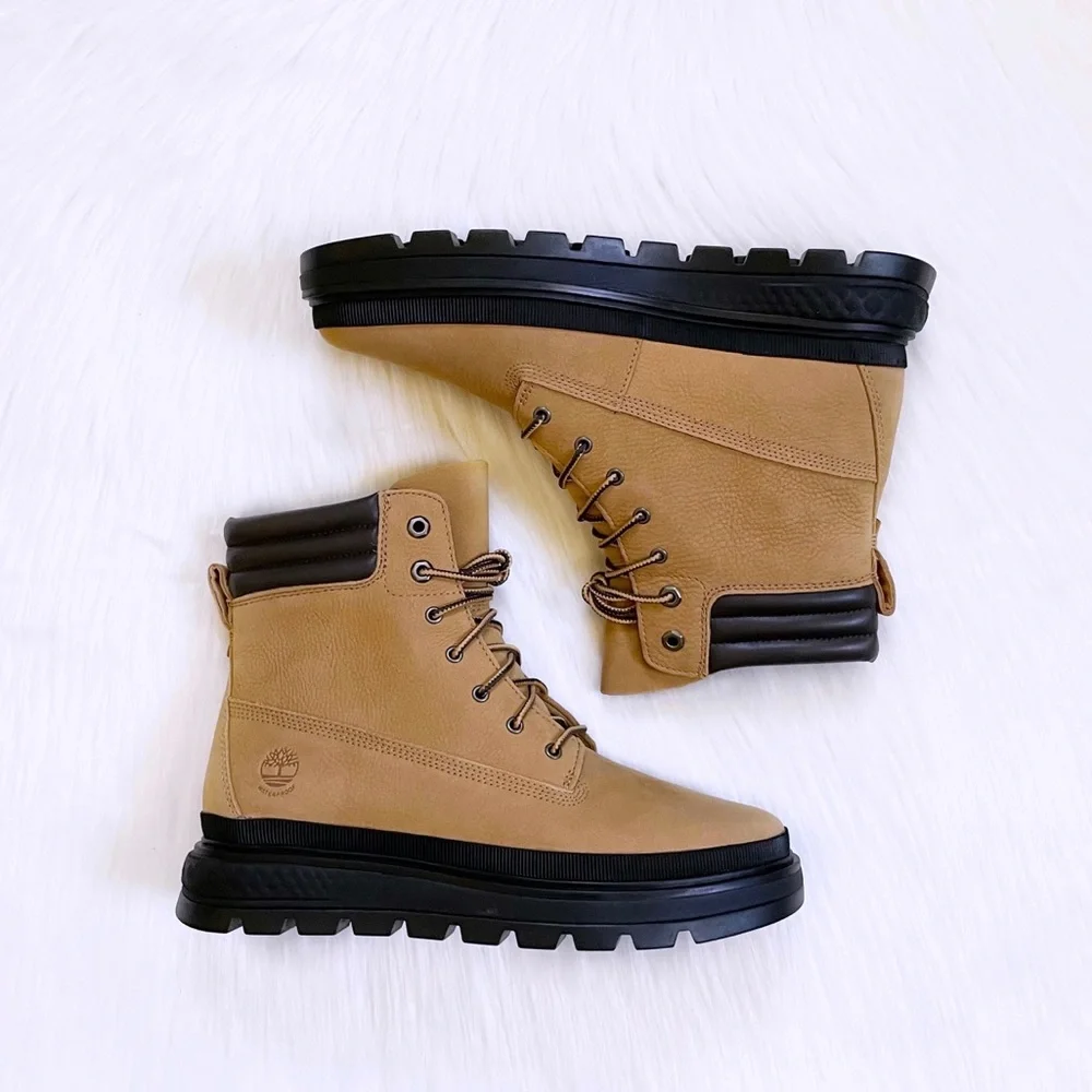 Timberland Women’s Ray City 6 Inch Waterproof Wheat Boots - Picture 3 of 7